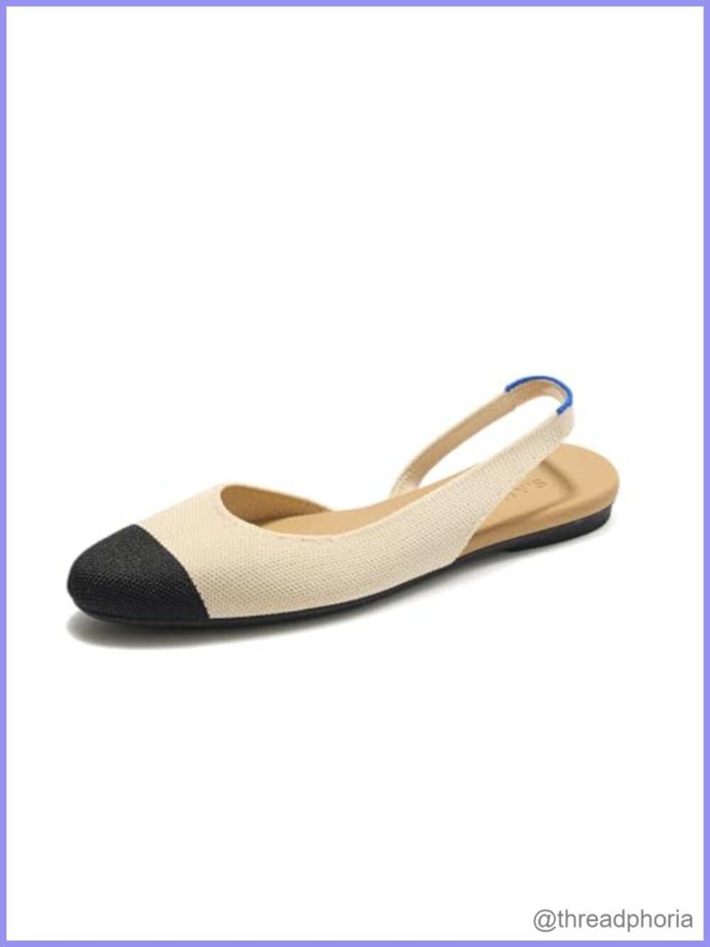 Rothy's Almond Slingback Flats Machine Washable Comfortable Women's Shoes